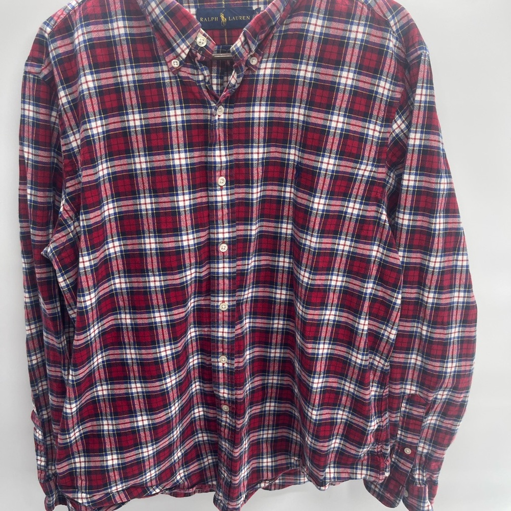 Ralph‎ Lauren Men's Red Plaid Shirt